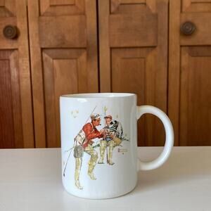 Vintage 80s Norman Rockwell Trout Dinner Collector’s Mug